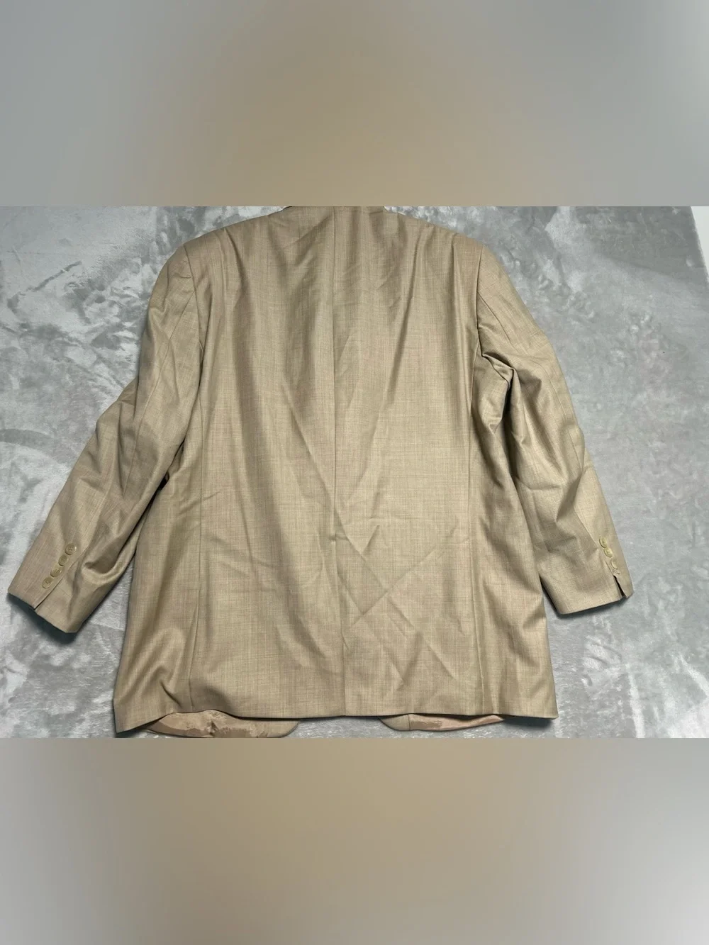 Lauren Ralph Lauren Lord Taylor Blazer Suit Jacket Men’s 44R Wool Tan Beige